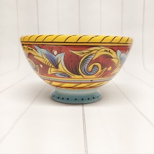 Tabletops Gallery Renaissance Hand-Painted Ceramic Soup/Cereal Bowl